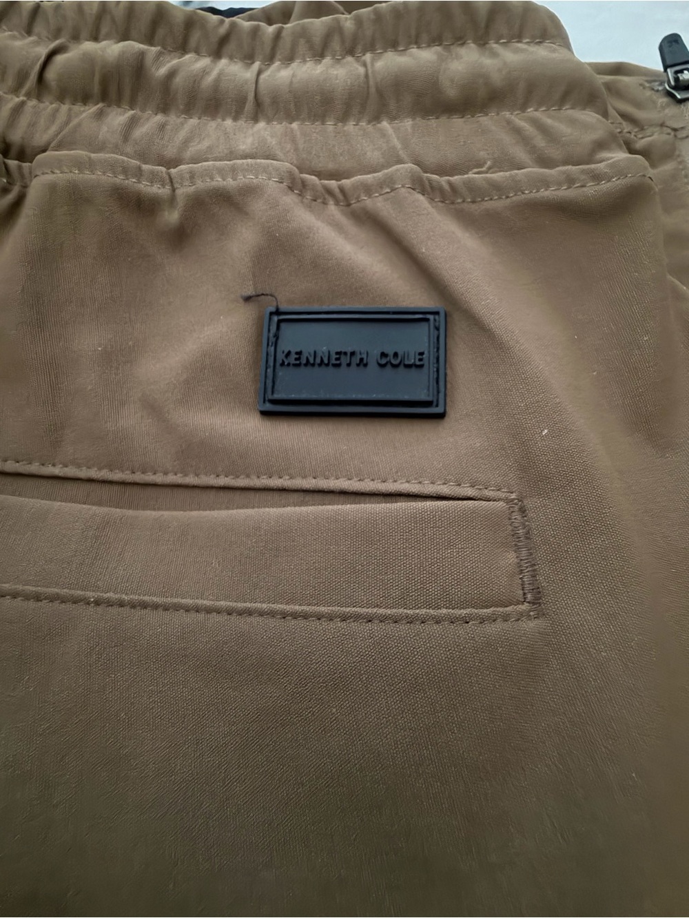 Kenneth Cole Olive Brown Casual Drawstring Pants
